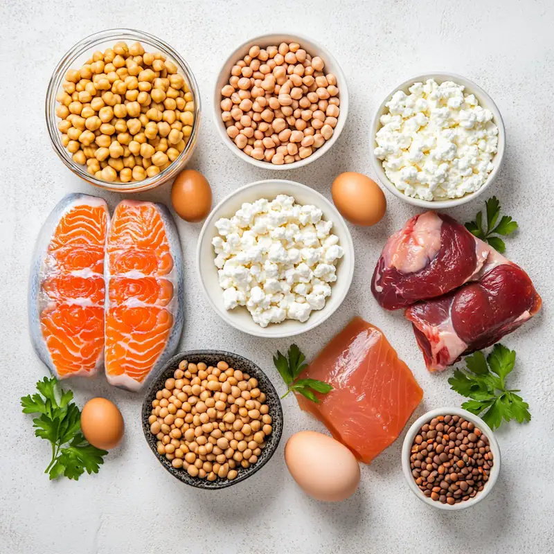Cheap high protein foods including eggs canned tuna lentils beans liver and cottage cheese