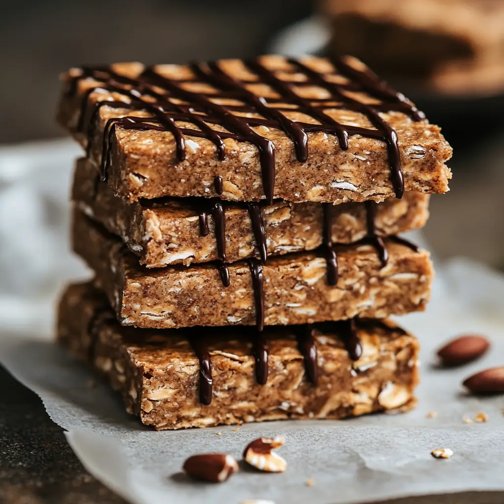 homemade protein bars without protein powder oats dates almond butter chocolate