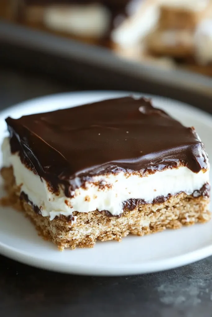 Chocolate Eclair Dessert Close-Up