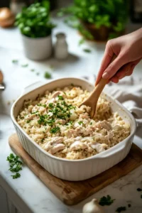 step by step chicken rice casserole