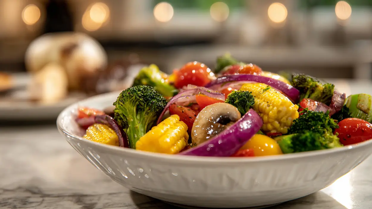 Easy Marinated Veggie Salad 4 Easy Marinated Veggie Salad 2