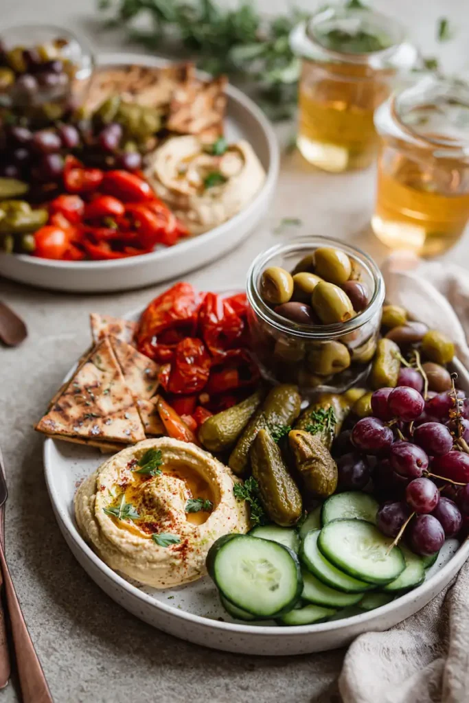 10 No-Cook Vegan Meals for Summer 10 Vegan Greek Mezze Plate