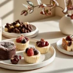 Easy 3 Ingredient Desserts: 7 Simple Sweet Treats Easy 3 ingredient desserts including mug cake, cheesecake cups, chocolate clusters, and cherry dump cake on a cozy kitchen counter.