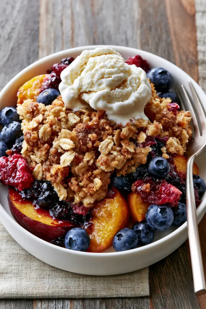 Last of Summer Produce Recipes 8 Blueberry Peach Crisp