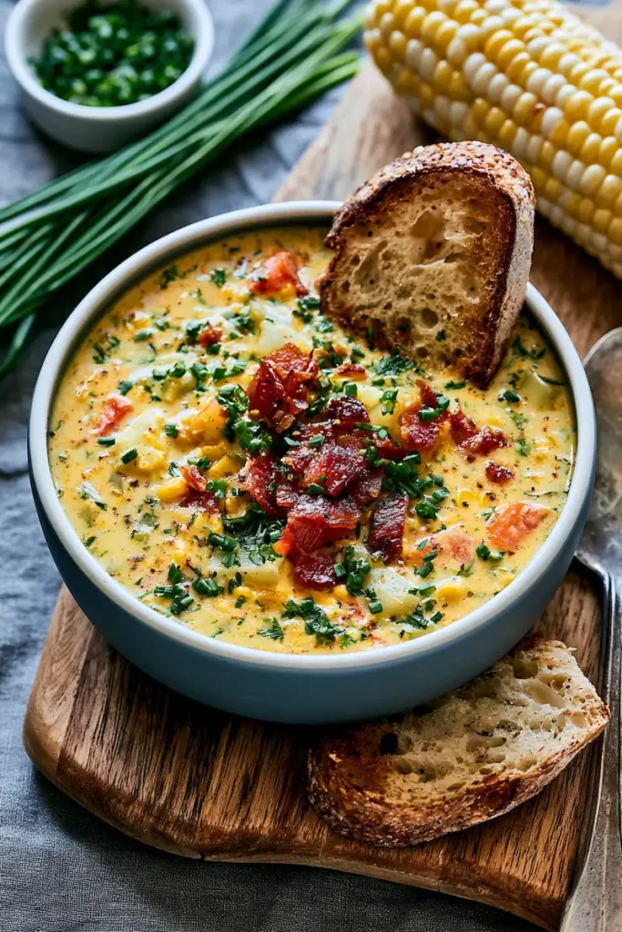 Last of Summer Produce Recipes 3 Creamy Sweet Corn Chowder