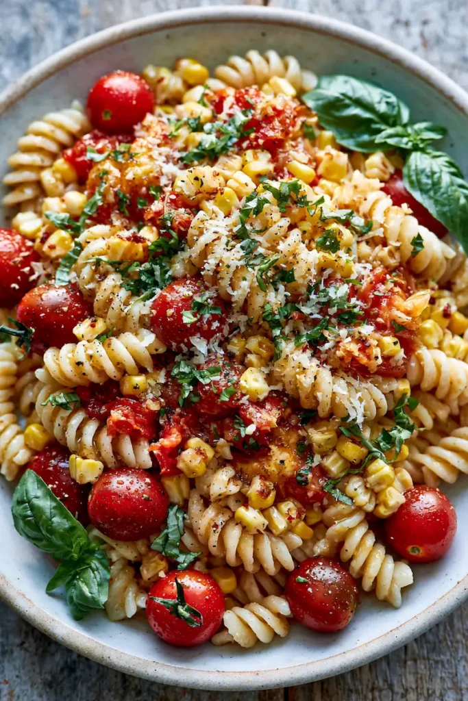 Last of Summer Produce Recipes 6 Fresh Tomato Corn Pasta