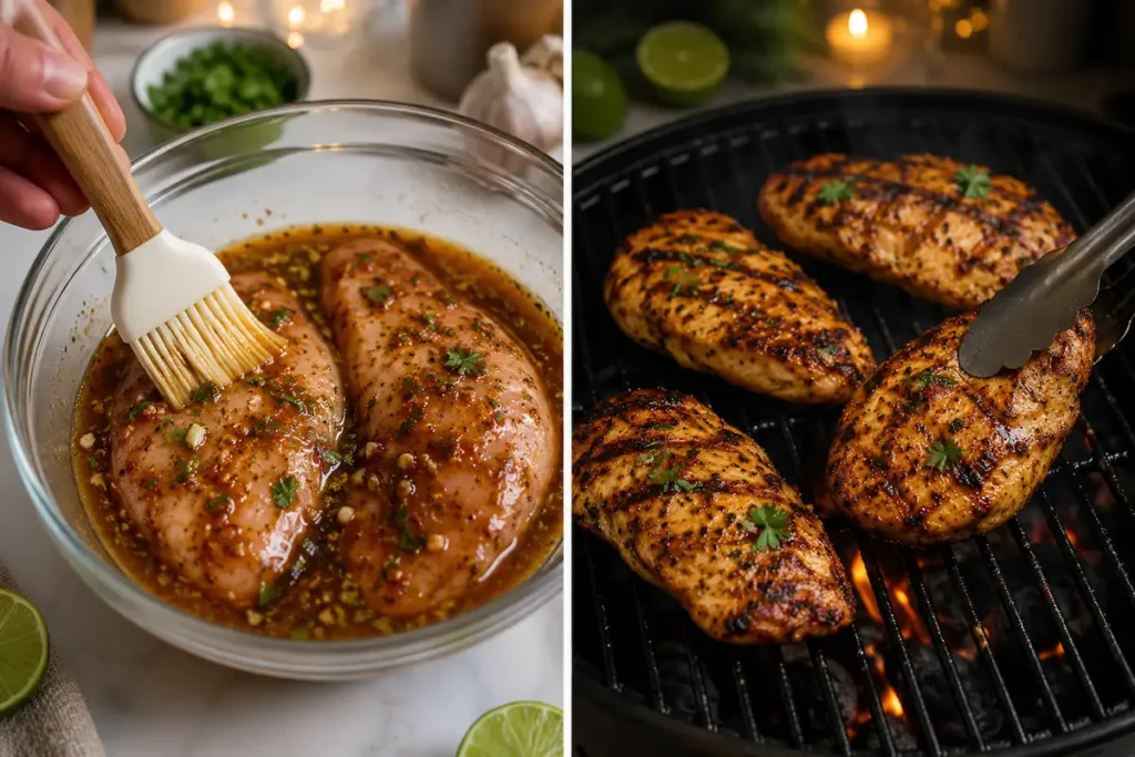 Chili Lime Grilled Chicken Recipe 3 Marinating Chili Lime Chicken with Fresh Spices