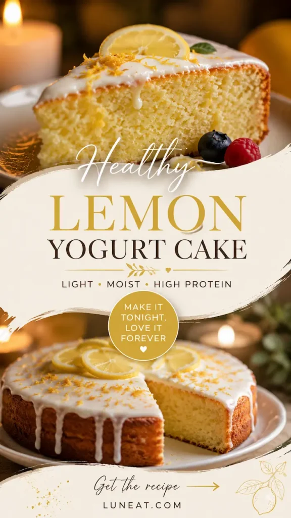 Healthy Lemon Yogurt Cake 3 Moist Healthy Lemon Yogurt Cake