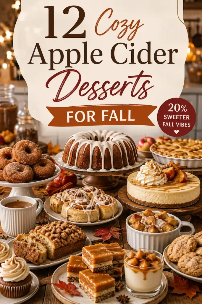 12 Cozy Apple Cider Desserts for Fall 2 12 COZY APPLE CIDER DESSERTS