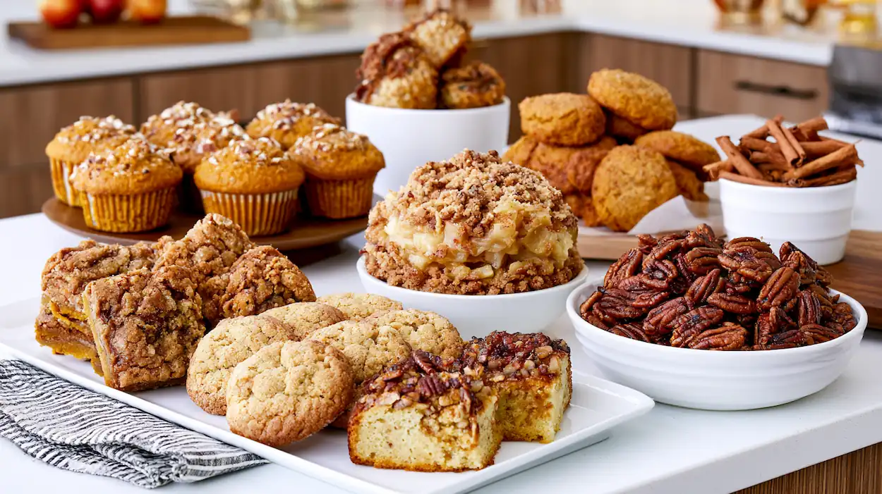 ozy up with these 15 easy fall treats featuring pumpkin, apple, cinnamon, and maple flavors. Simple homemade desserts perfect for crisp autumn days.