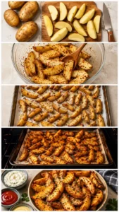 STEP BY STEP BAKED POTATOES